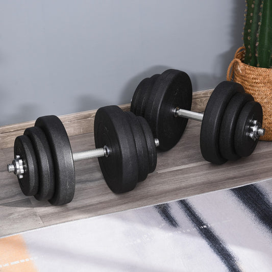 Soozier 88lbs Adjustable Dumbbell Set Weight Fitness Training Exercise